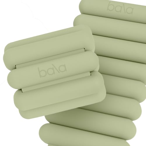 Bala Bangles Wrist & Ankle Weights for Women & Men - Adjustable Silicone Weighted Bracelet Set for Gym, Yoga, Pilates, Cardio & Strength Training - Wearable Arm & Leg Workout Weights