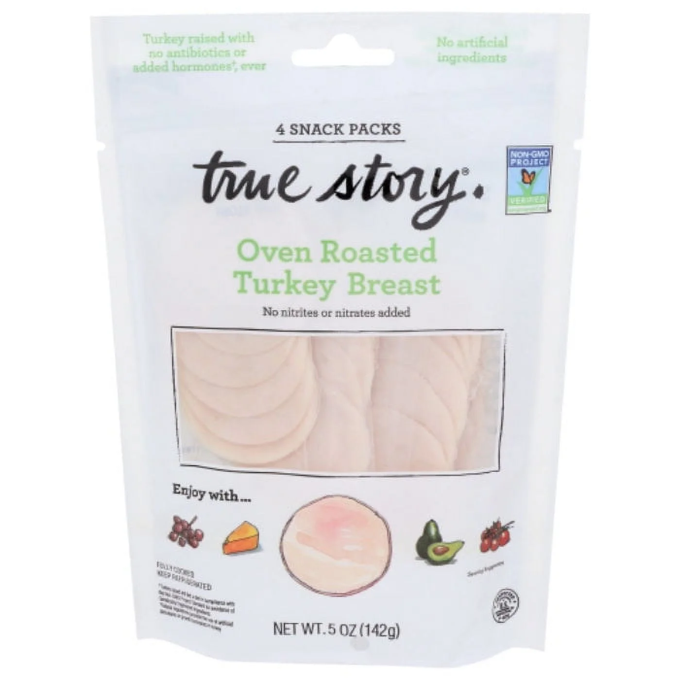 TRUE STORY TURKEY BREAST SNACK PACK 5 OZ - Pack of 8
