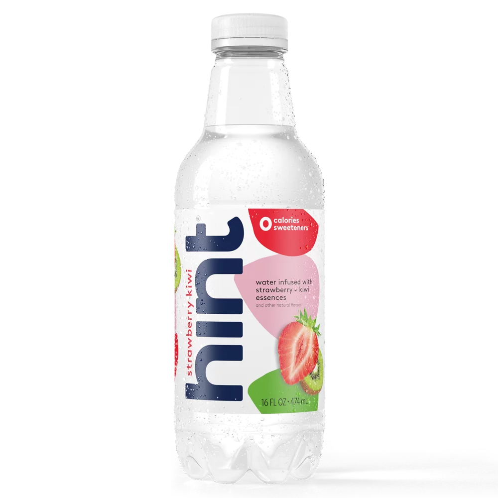 Hint Water Strawberry Kiwi (Pack of 12) 16 Ounce Bottles Pure Water Infused Strawberry Kiwi Zero Sugar Zero Calories Zero Sweeteners Zero Preservatives Zero Artificial Flavor