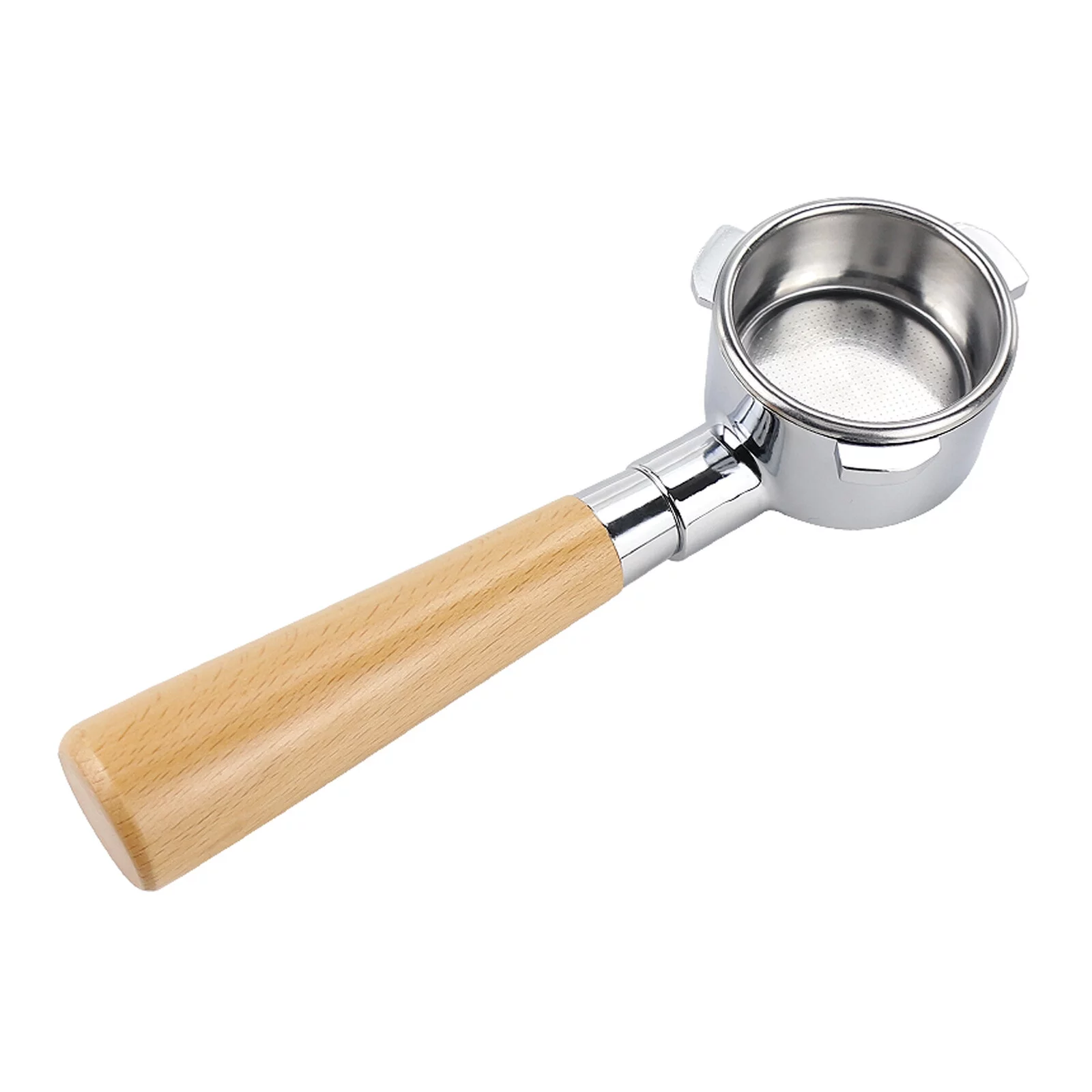 Premium 54mm Naked Bottomless Portafilter, Compatible with Breville Barista BES 870/878/880 Replacement Breville Bottomless Portafilter, Include Filter Basket