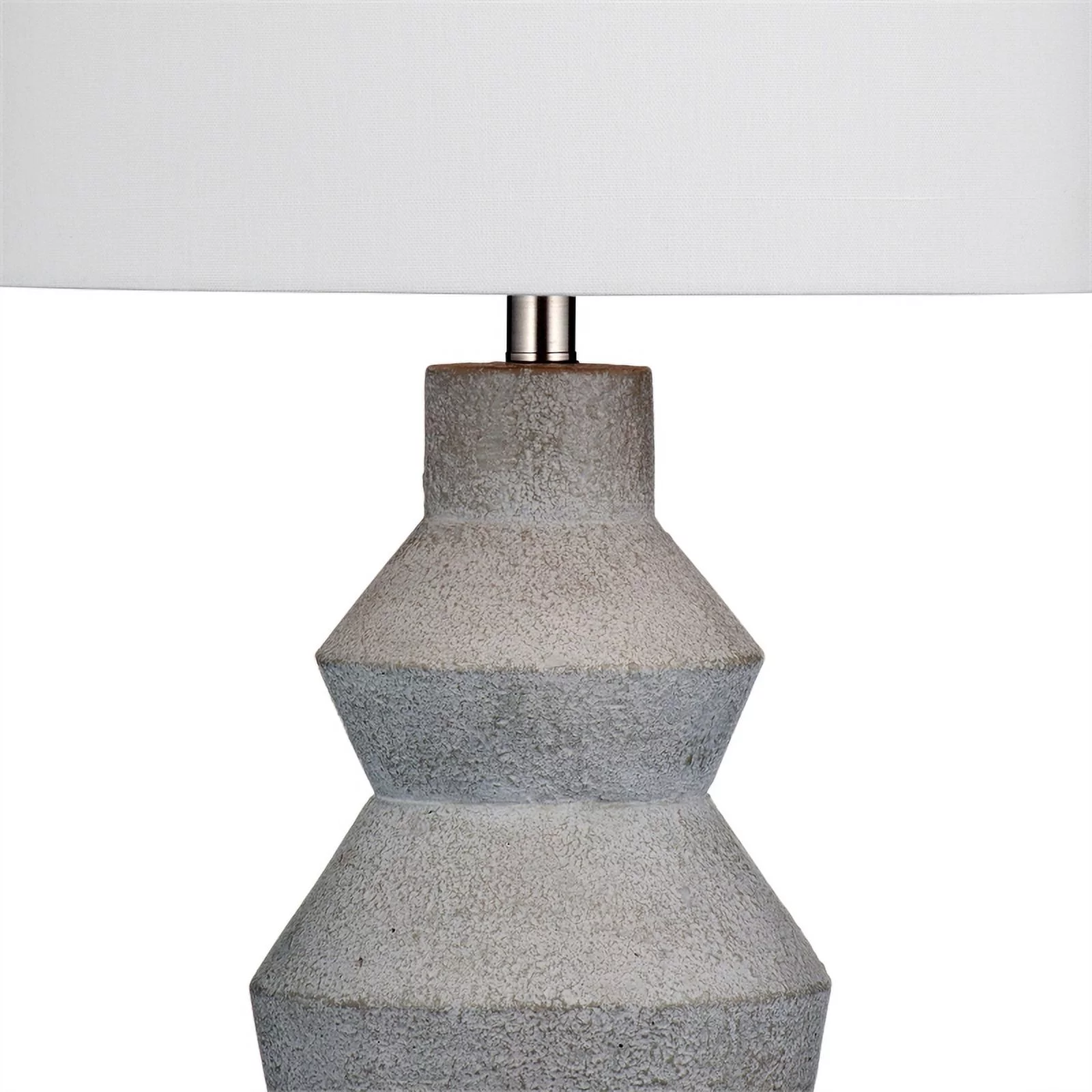 Roster Table Lamp in Gray Cement Stone