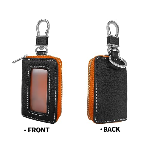 Sosolong Universal Key Fob Cover,Car Key Case,Key Fob Protector,Leather Car Smart Keychain Holder