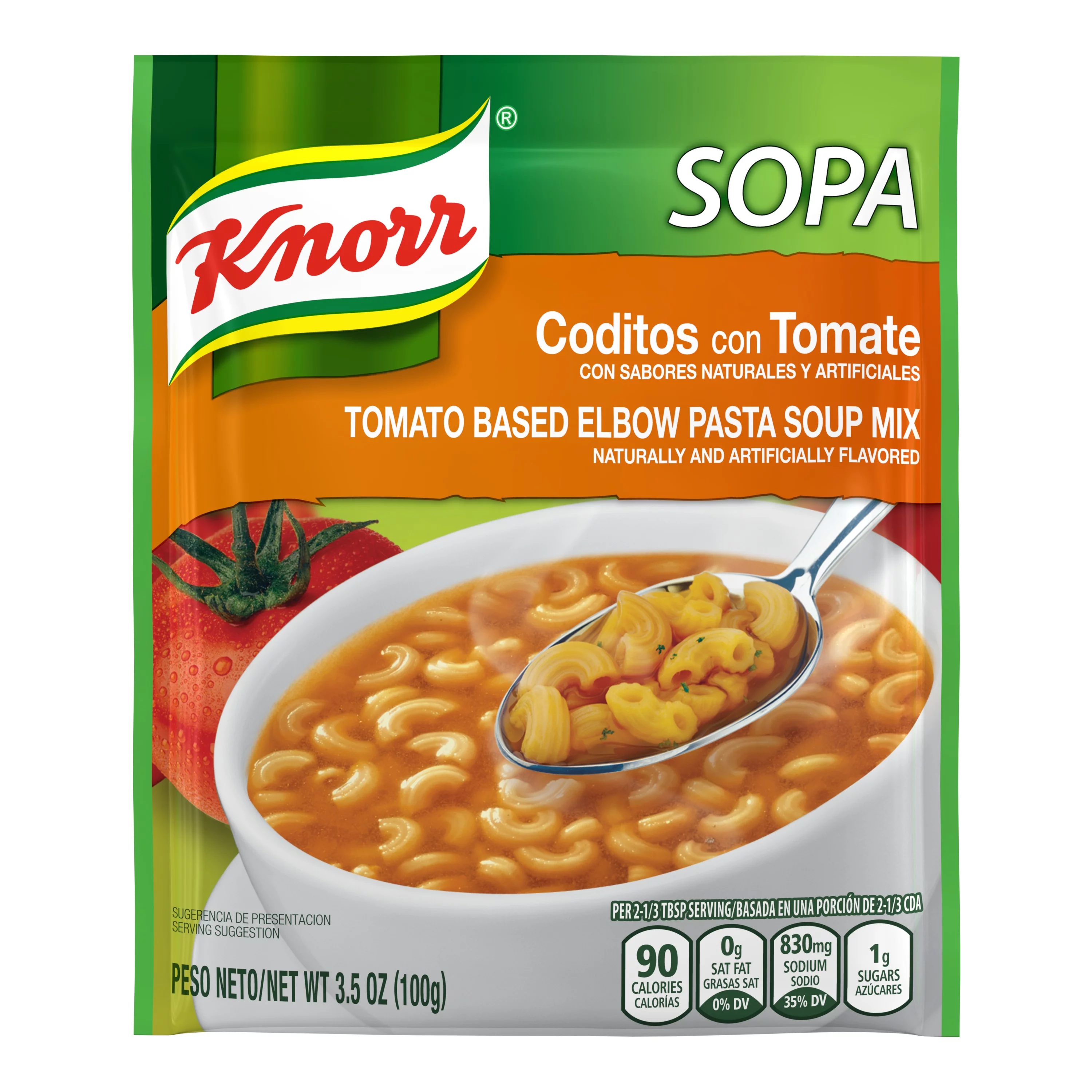 Knorr Pasta Soup Mix Tomato Based Elbow Pasta 3.5 Oz (Pack of 10)