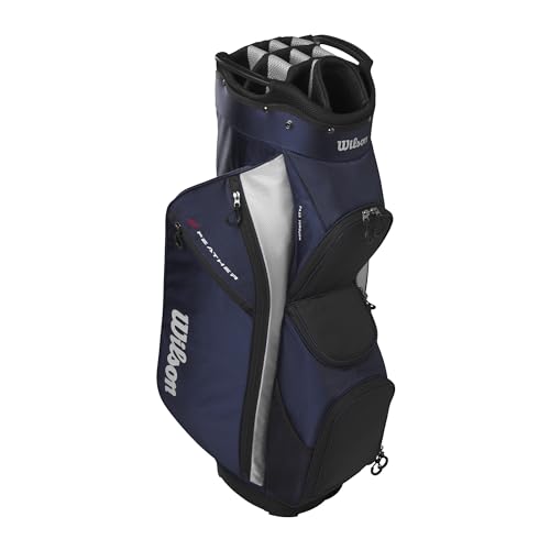 Wilson Feather Golf Cart Bag - Black/Grey/Red