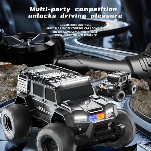 Threeking 1:16 Waterproof Monster Truck Pickup Toys RC Cars Remote Control Car Truck Toys 4WD All Terrain Off-Road Car Toy Gifts Presents 6 7 8 9 10 11 12 Year Old Kids Boys Girls Toys