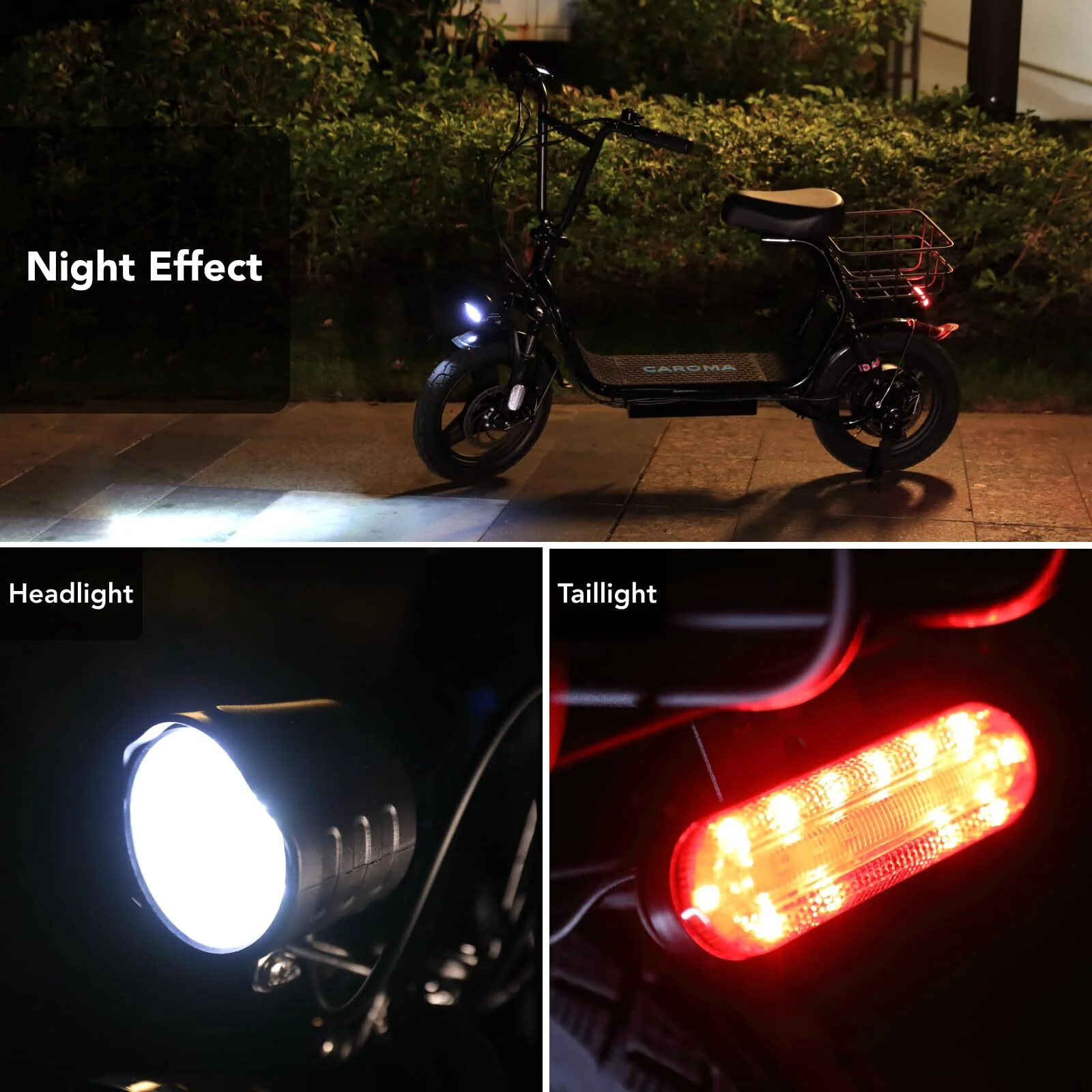 Caroma Peak 500W Adults Electric Scooter with Seat, 14