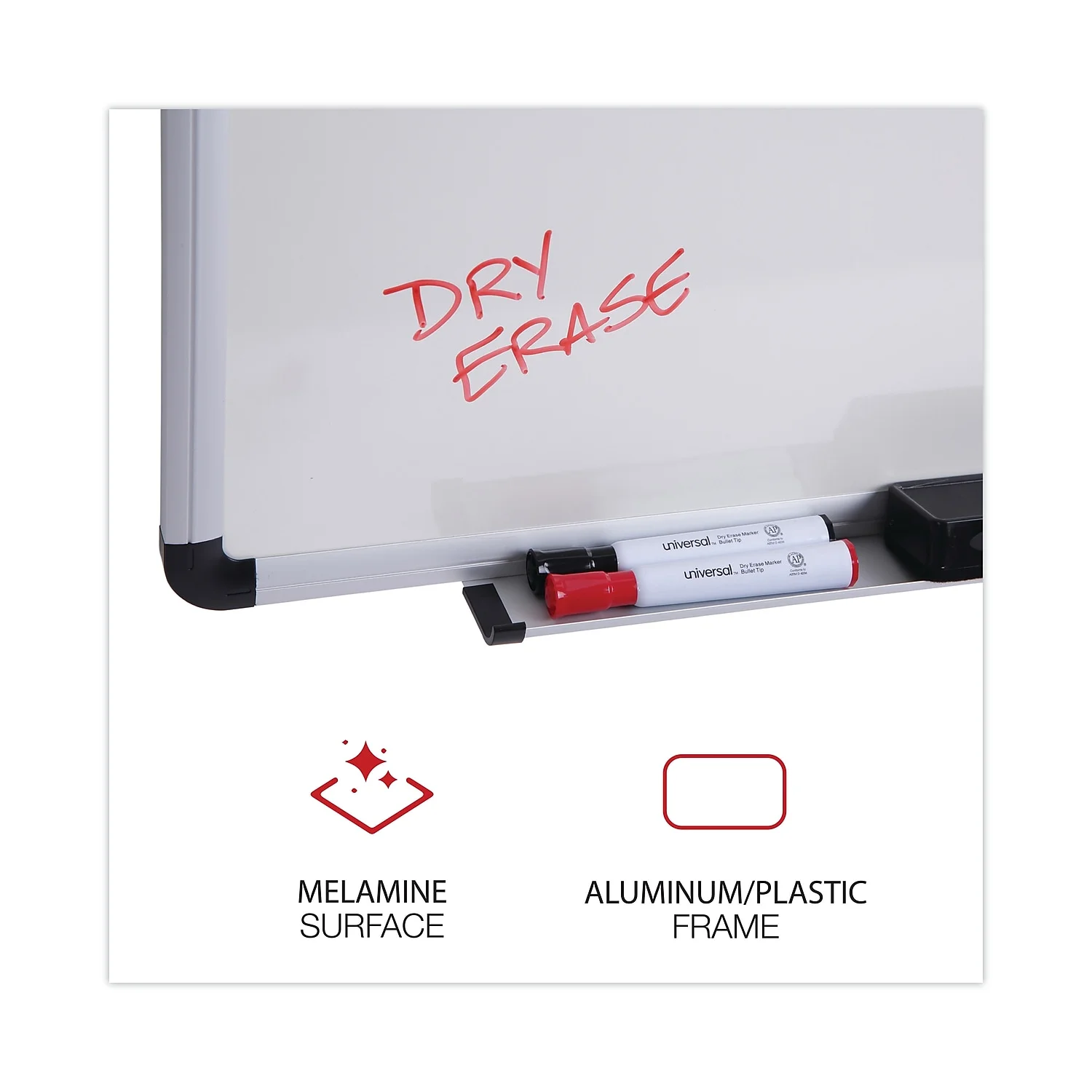 Universal Melamine Dry Erase Board, 72