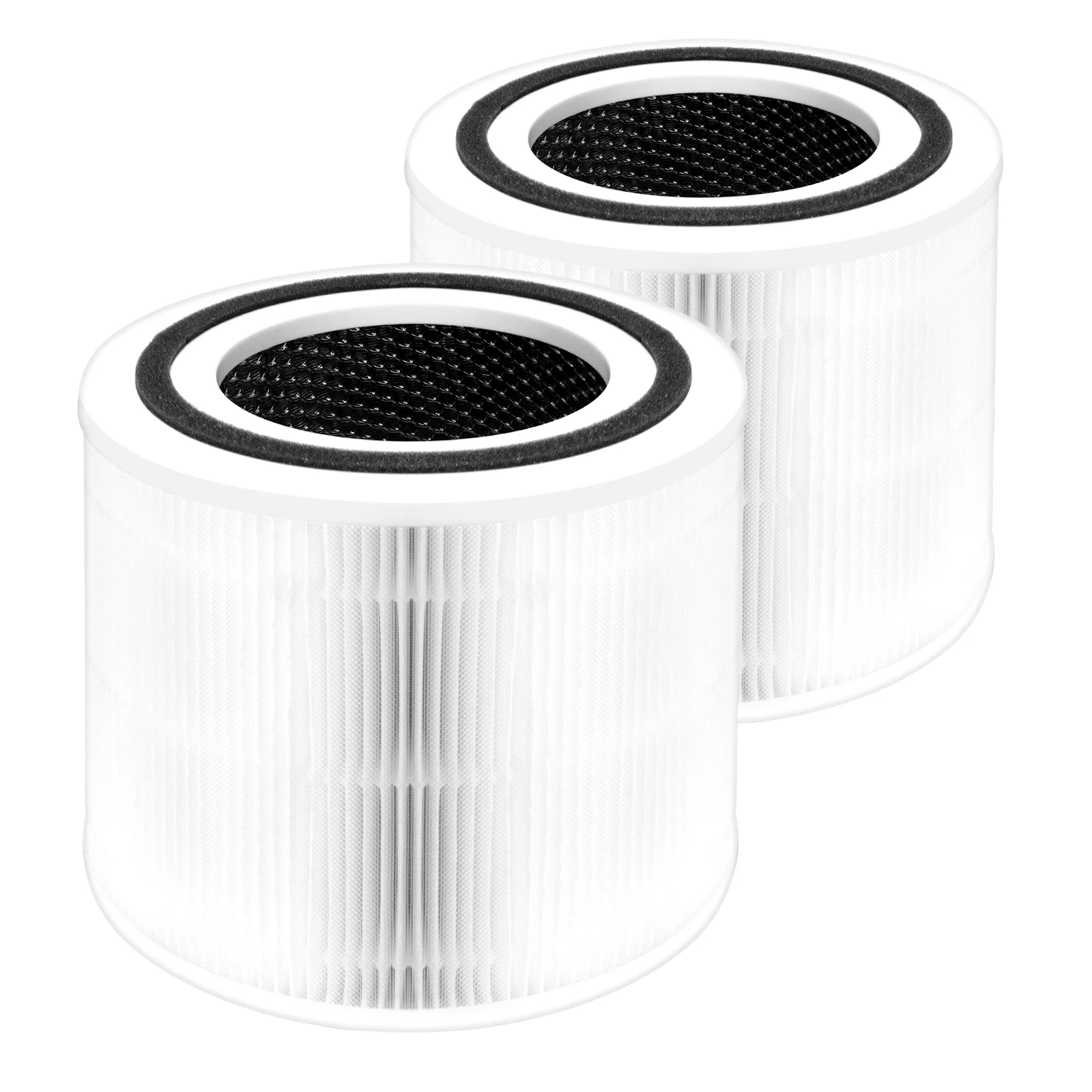 2 Pack Core 300 Replacement Filter Compatible with LEVOIT Core 300 and Core 300S Air Purifier, 3-in-1 H13 True HEPA Filter, High-Efficiency Activated Carbon - Compared to Part # Core 300-RF (White)