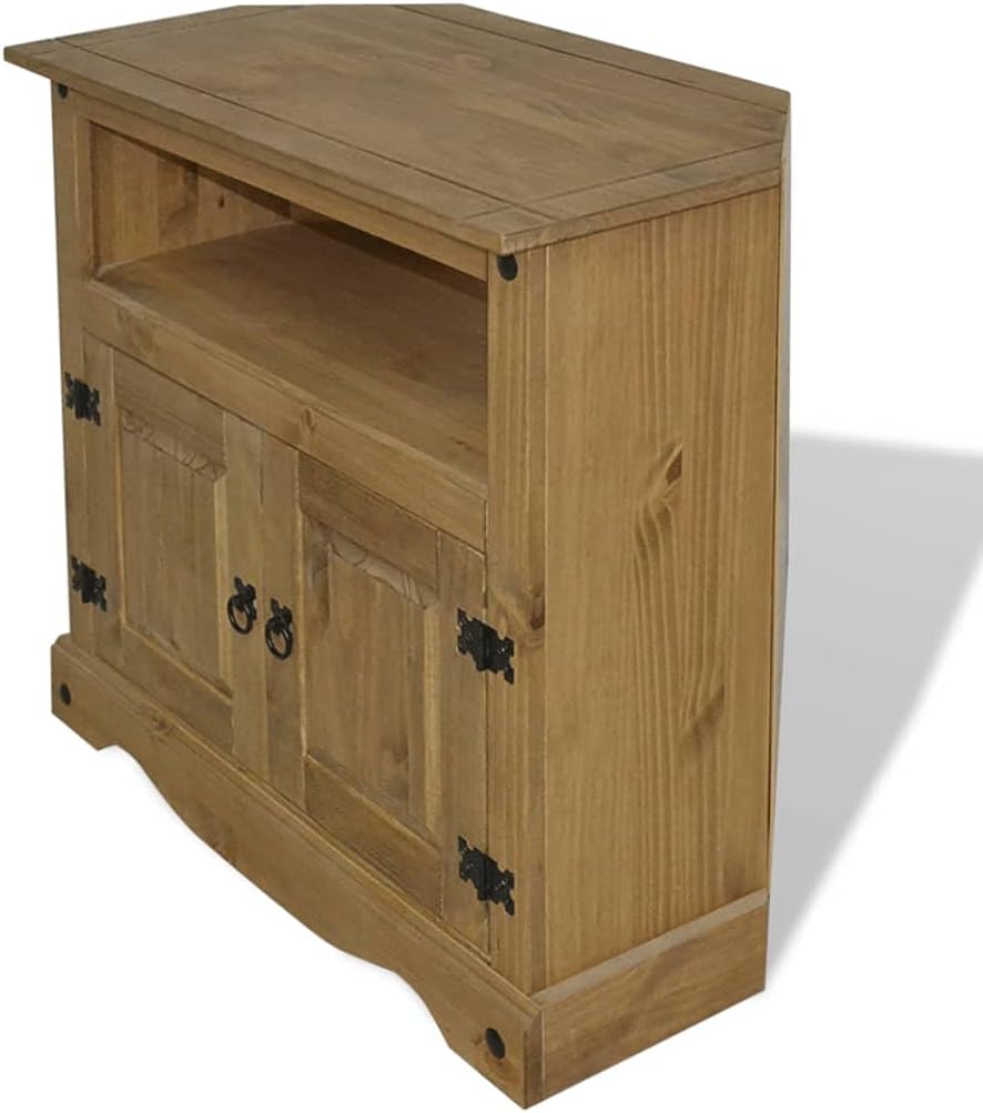 Console Table,Entryway Table with Storage,Console Table with Drawers,with 1 Cabinet and 1 Compartment,for Living Room, Hallway, Foyer, Kitchen, Mexican Pine Corona Range 31.5