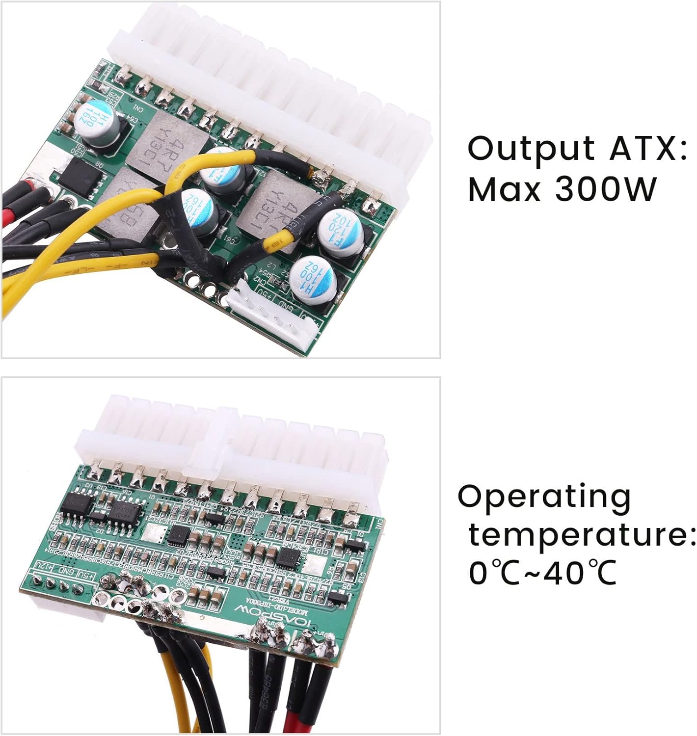 PCI-E 6PIN Input DC 12V 300W DC-ATX-300W 24Pin PICO ATX Switch PSU Power Supply Module