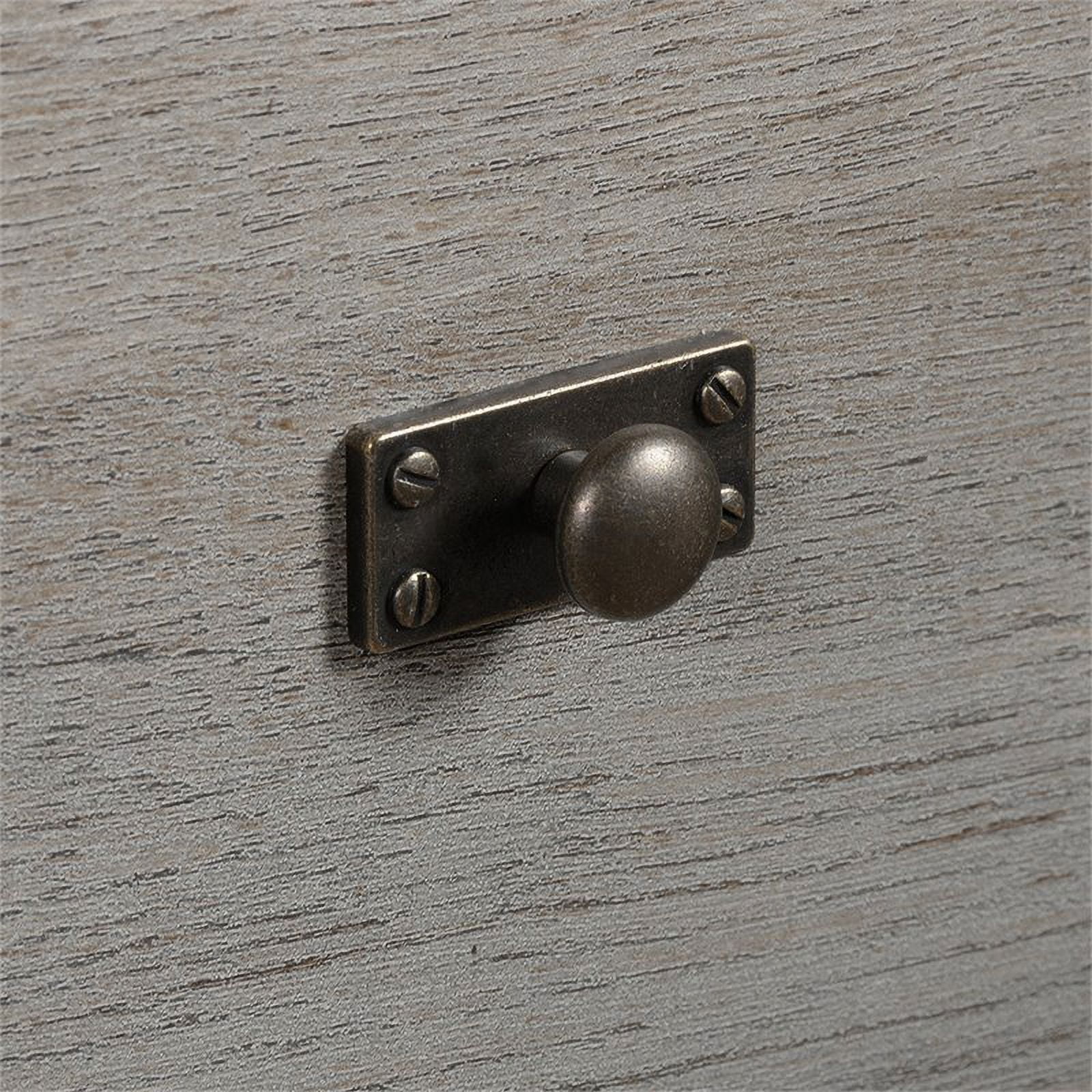 Pemberly Row Engineered Wood Writing Desk in Mystic Oak