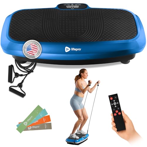 Lifepro Vibration Plate Exercise Machine with Magnetic Acupoints - Full Body Vibration Platform for Beginners and Recovery - Ideal Lymphatic Drainage Massager for Muscle Toning and Overall Fitness