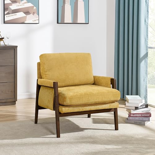 Roundhill Furniture Kelly Mid-Century Modern Accent Armchair, Green