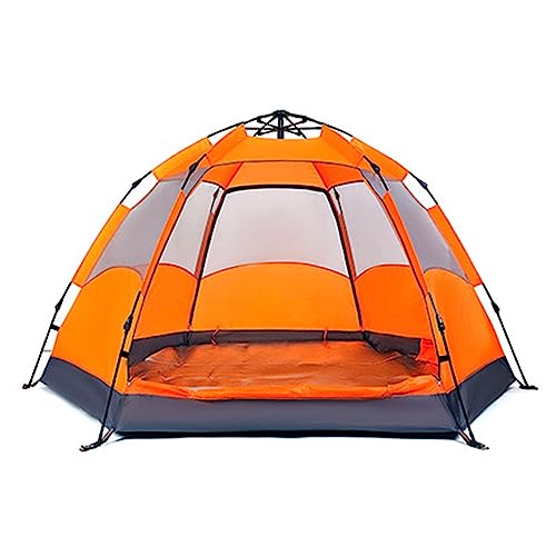 3-5 Person Tent - Instant Pop Up Camping Tent Easy Setup Automatic Hydraulic Water Resistant with Rain Fly Portable Lightweight Great for Outdoor Beach Backpacking Hiking(Blue)
