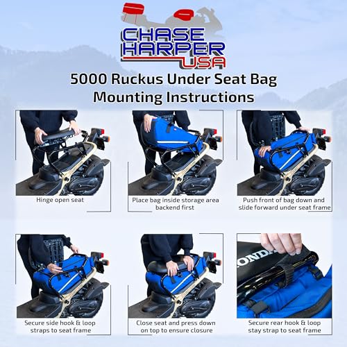 Ruckus 5000 Under The Seat Bag - Compatible with All Ruckus Model Years With Stock Frame - Water and Tear-Resistant, Industrial Grade 1000D Nylon – Backwoods Camo