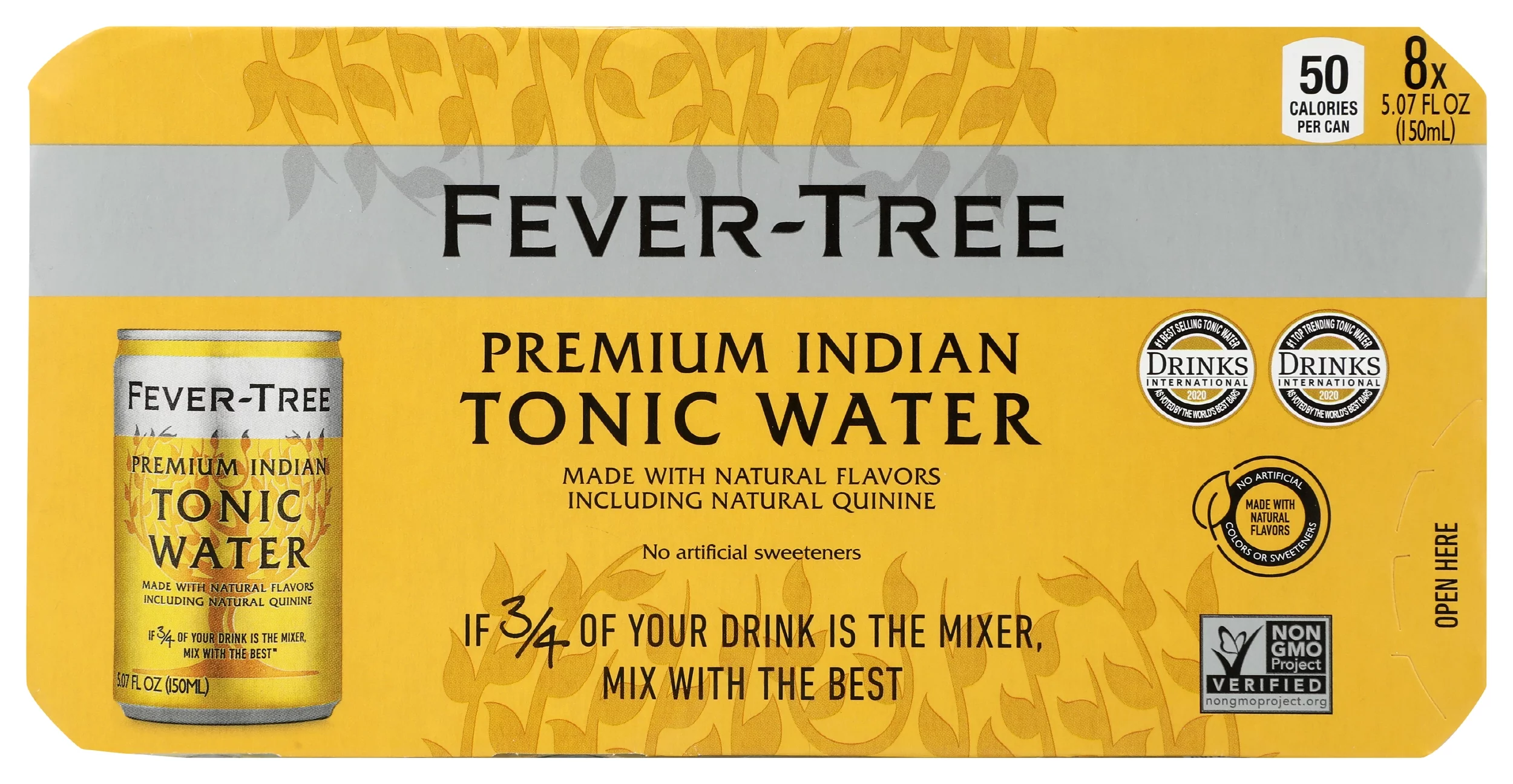 Fever-Tree Fever-Tree Indian Tonic 3X8X150Ml 40.56 Fluid Ounce Pack Of 3