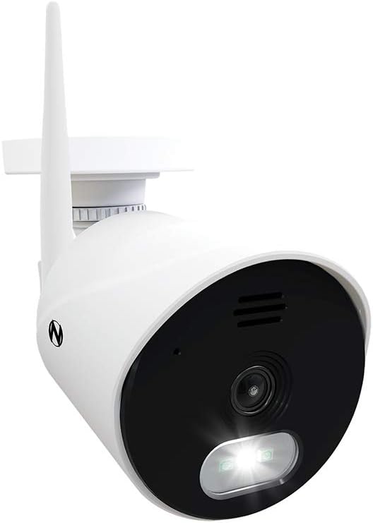 Night Owl 1080p AC Powered Panoramic Wi-Fi IP Indoor/Outdoor Camera with a 140° Ultra Wide Angle View, 2-Way Audio, Built-in Spotlight, Motion Detection, and Remote Viewing Mobile App