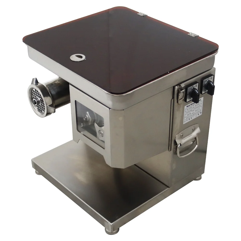 INTSUPERMAI Electric 2 in 1 Meat Mincer Meat Slicer with 3.5mm Cutter Blade and 8mm Grinding Plate