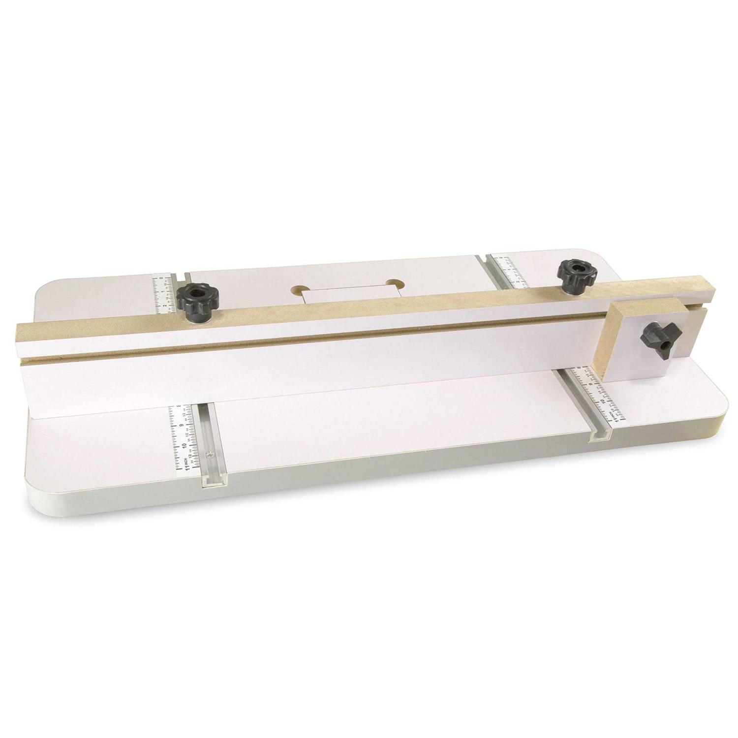 WEN DPA2412T 24 in. x 12 in. Drill Press Table with an Adjustable Fence and Stop Block