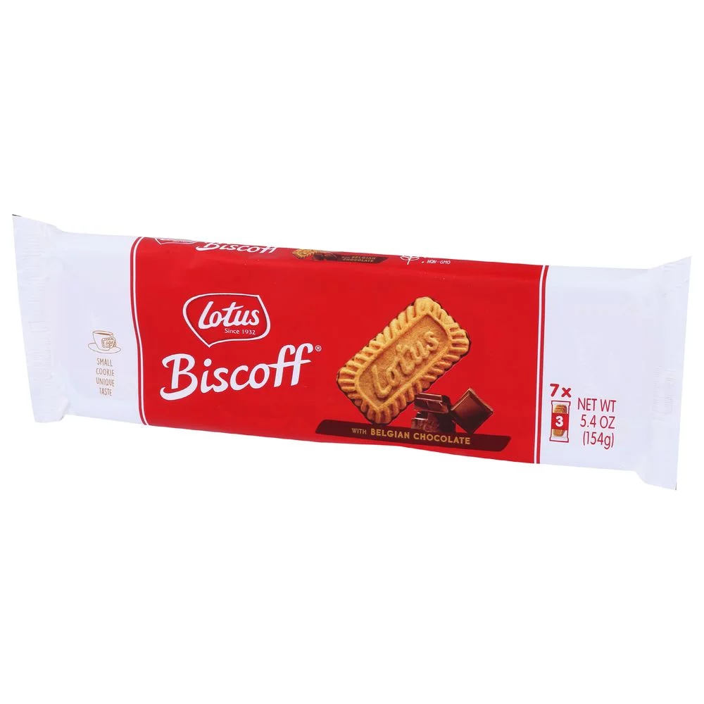 Biscoff Cookie Caramelized Biscuits, With Belgian Chocolate, 7 Fresh Packs