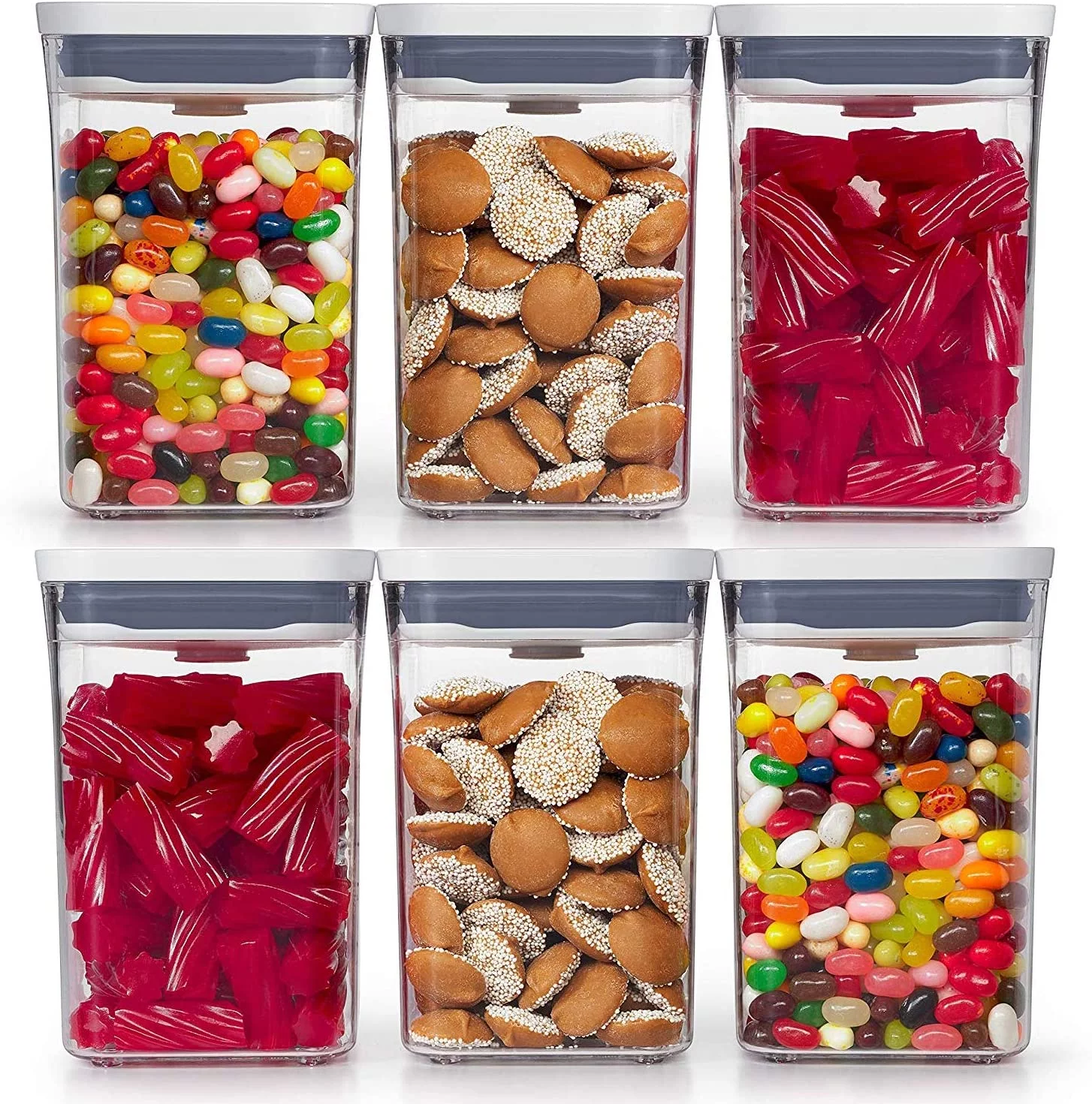 POP Food Storage Containers for Kitchen, Pantry Organization, Set of 6