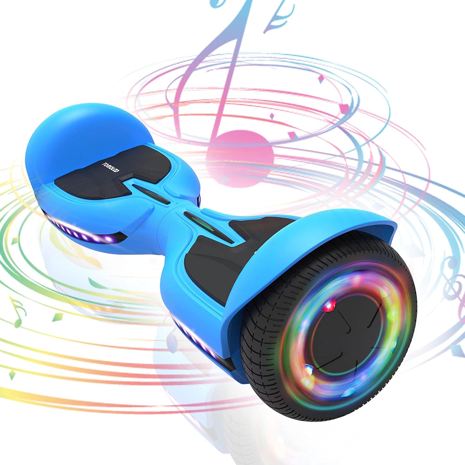 TOMOLOO Hoverboard for Kids and Adults, Hover Board with LED Lights Wheels Bluetooth Speaker, Hoverboards for Girls and Boys, 6.5 inch Two-Wheel Huverboard with UL2272 Certificated