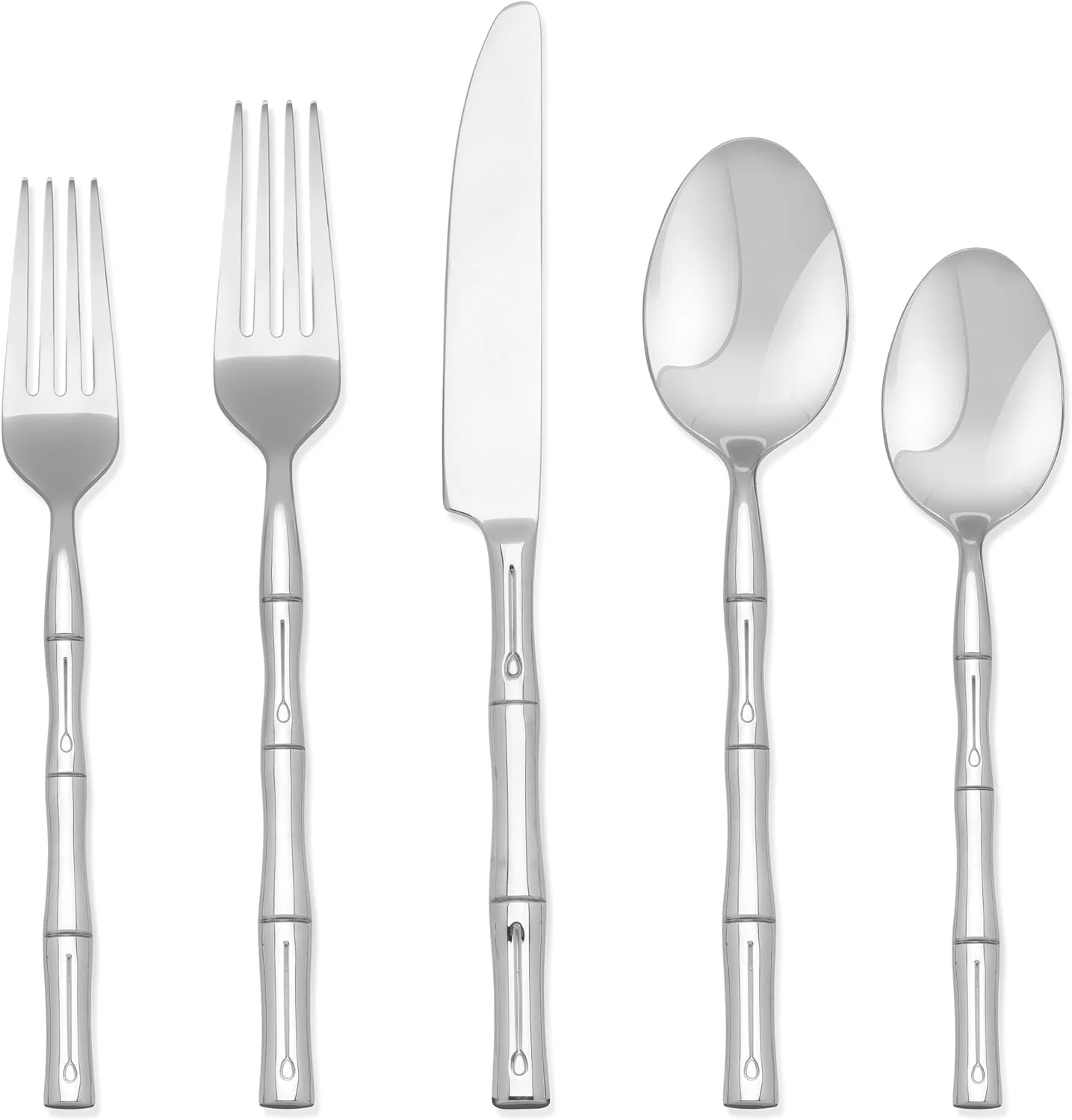 Hampton Forge Hampton Signature Bamboo 20 Piece Flatware Set, Service for