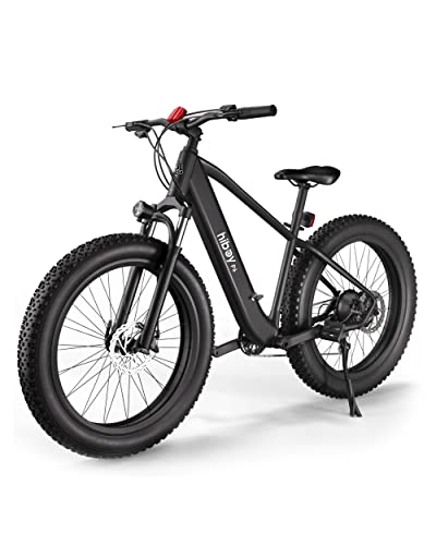 Hiboy Electric Bike for Adults, 28MPH 62.1Miles Range 1000W Peak Motor 48V 13Ah Removable Battery Ebike, 26“ x 4.0” Fat Tire Electric Bicycle, 7 Speed, Hydraulic Suspension, UL Certified