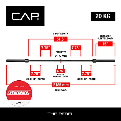 CAP Barbell 7-Foot Olympic Barbell Pro Series | Olympic & Power Bar Options