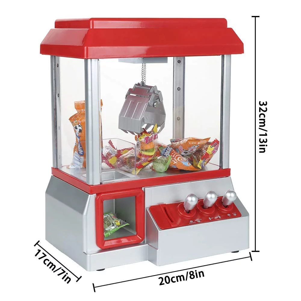 Claw Toy Grabber Mini Arcade Machine with Lights & Sounds, Candy Claw Machine