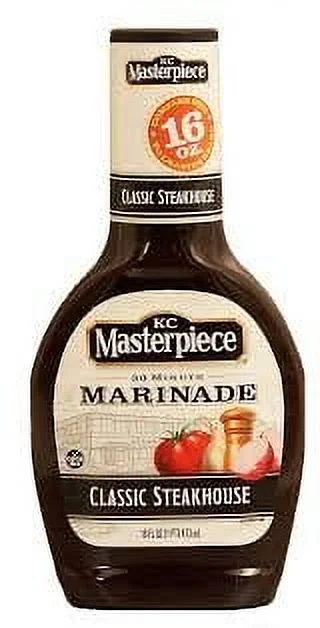 KC Masterpiece, 30-Minute Marinade, Classic Steakhouse Sauce, 16-Ounce Bottle (Pack of 3)