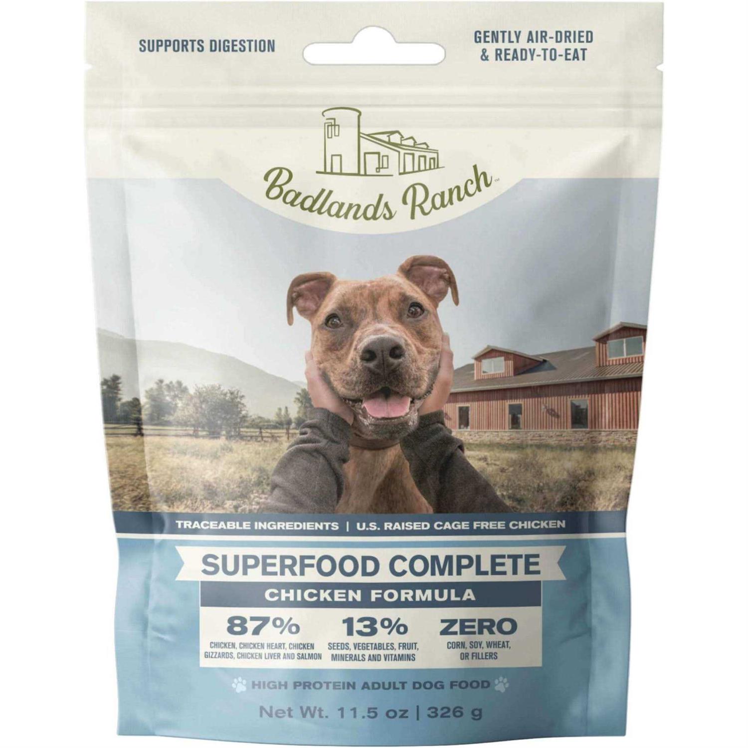 Badlands Ranch Superfood Complete Air Dried Chicken Dog Food - Pet Supplies online store
