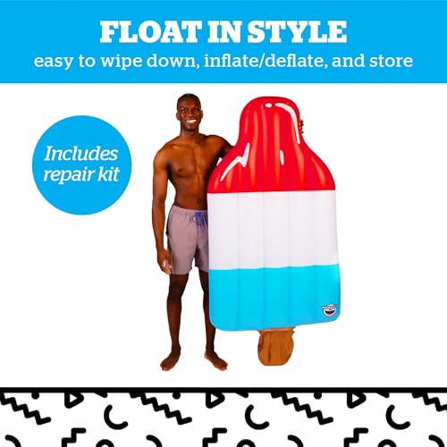 BigMouth Inc. Pool Float, Large Lounge Raft, Durable Vinyl Floatie, Summer Pool Party Water Toy