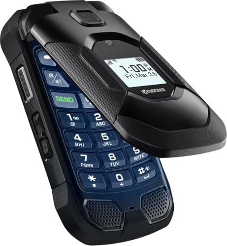 KYOCERA DuraXA Equip E4831 | Unlocked | 2/16GB | (Camera) | Waterproof, Drop Proof, and HazLoc Certified | Rugged Flip Phone (Renewed)