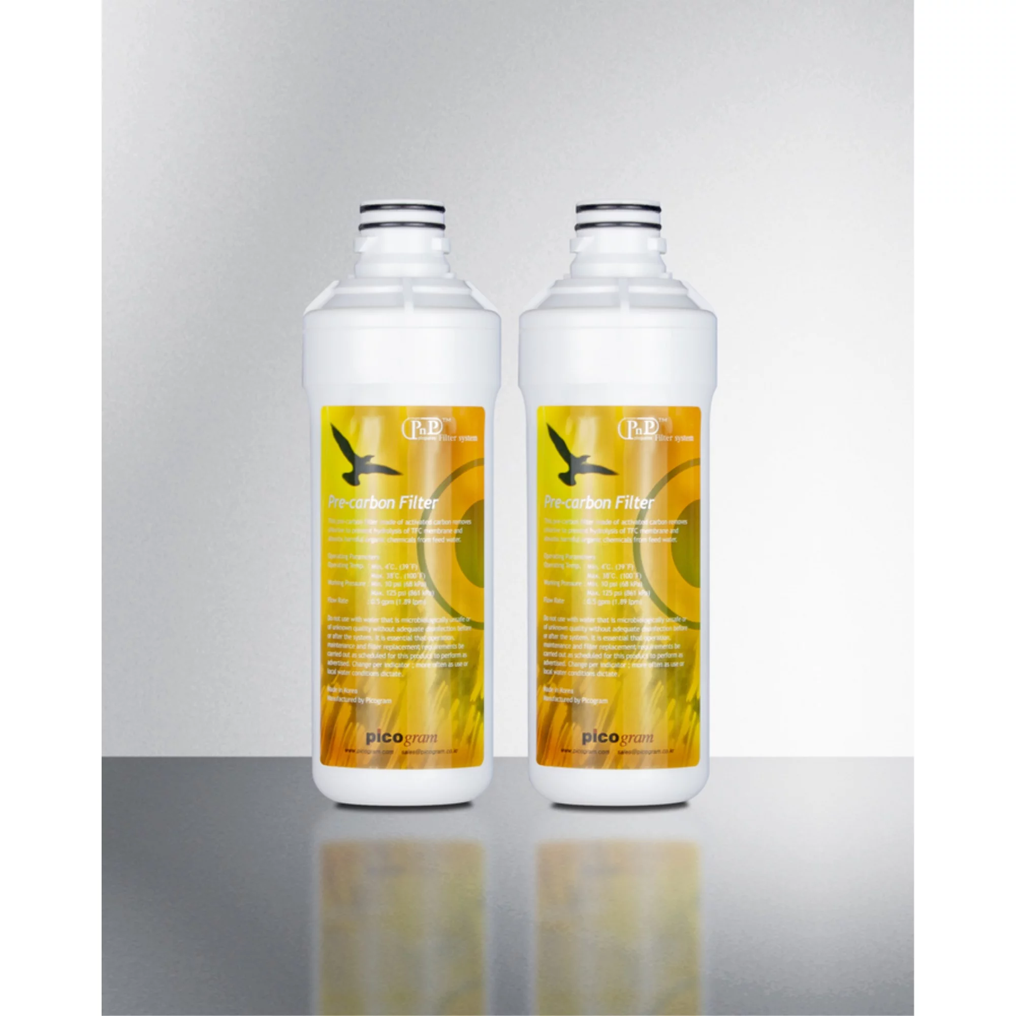 Set of 2 water purification filters for use with BIM100 icemaker