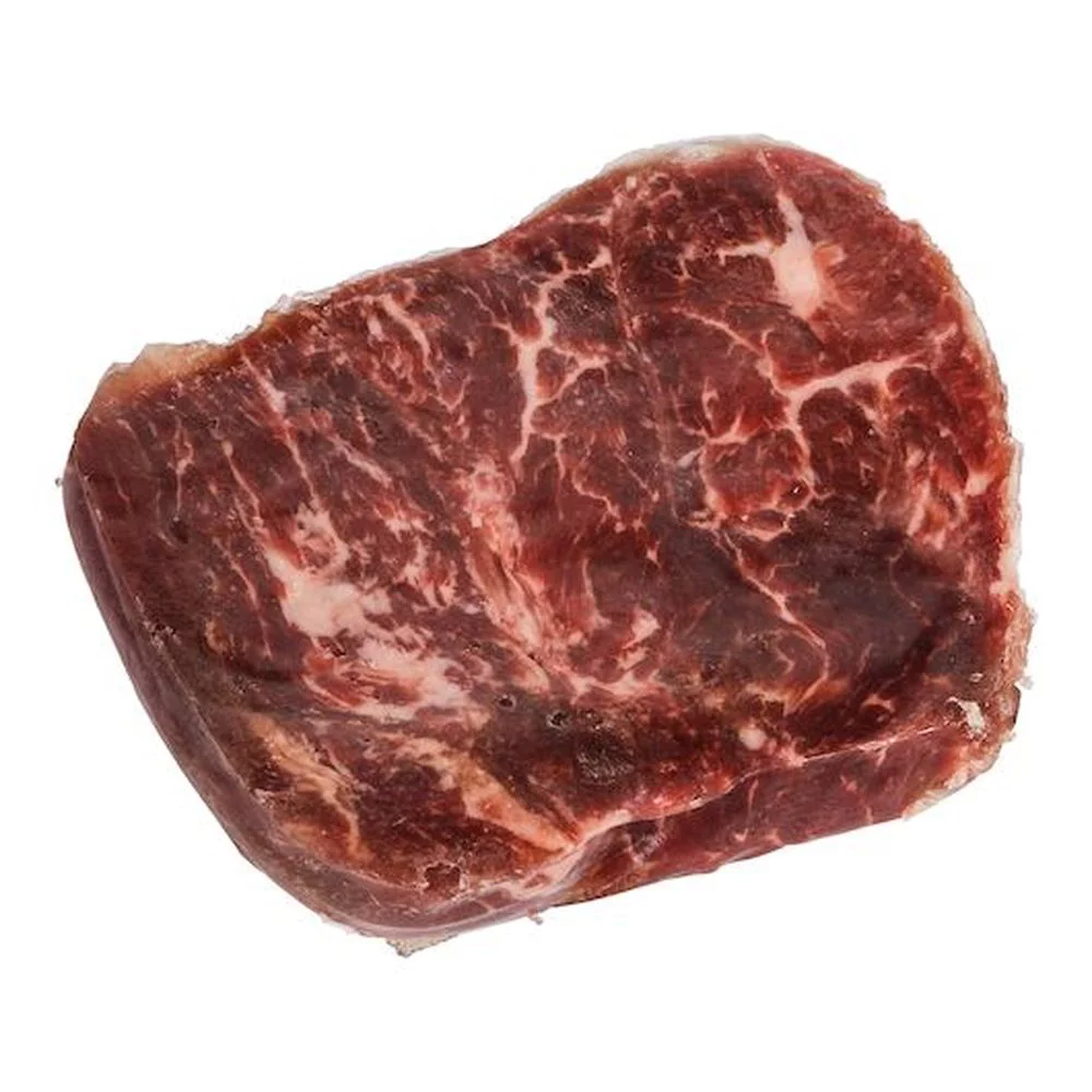 Double Red Provisions RR Choice Flat Iron Beef Steak, 8 Ounce -- 20 per Case.