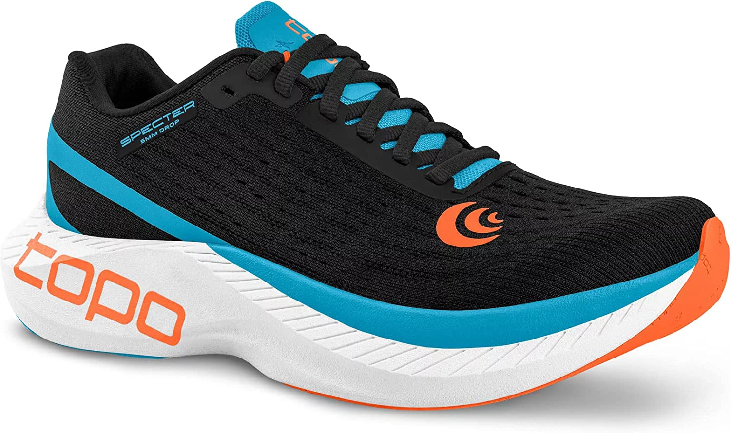 Topo Athletic Specter Road Running Shoes - Men's, Black/Blue, 9,