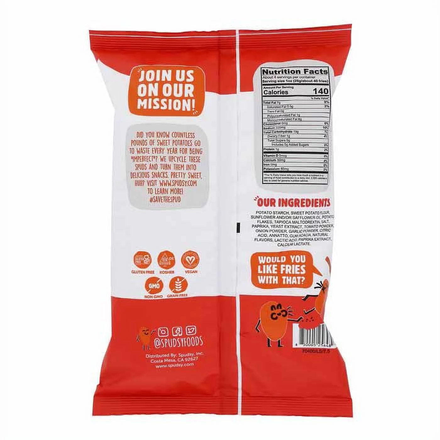 SPUDSY FRIES SWT POT RCH