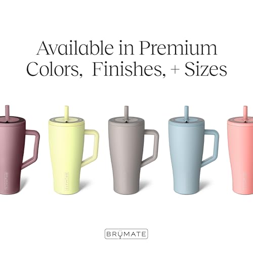 BrüMate Era 40 oz Tumbler with Handle and Straw | 100% Leakproof Insulated Tumbler with Lid and Straw | Made of Stainless Steel | Cup Holder Friendly Base | 40oz (Nightfall Blue)