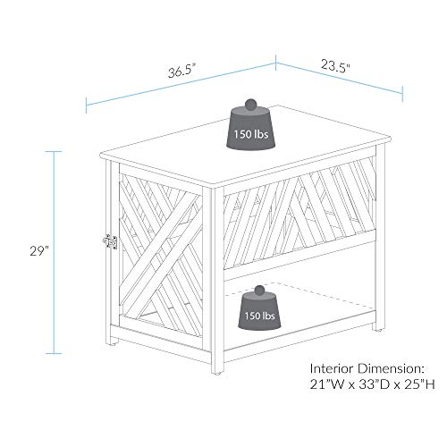 Casual Home Wooden Medium Pet Crate, End Table, Espresso