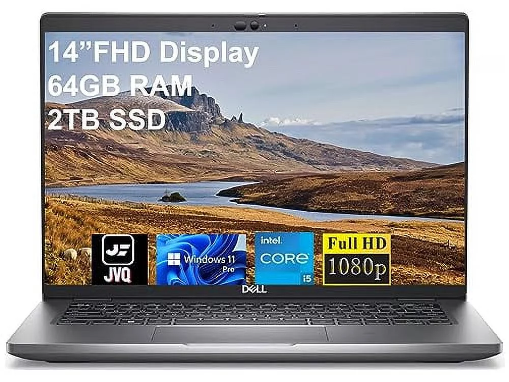 dell Newest Latitude 5000 Series 5430 Business Laptop, 14” FHD Display, Intel Core i5-1245U Processor, 64GB RAM, 2TB SSD, Wi-Fi 6, Backlit KB, FP Reader, RJ-45, HDMI, Windows 11 Pro, Silver