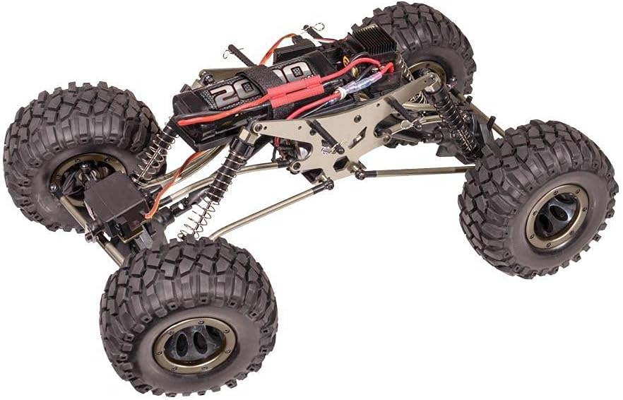 Redcat Racing Everest-10 Electric Rock Crawler with Waterproof Electronics, 2.4Ghz Radio Control (1/10 Scale), Red/Black