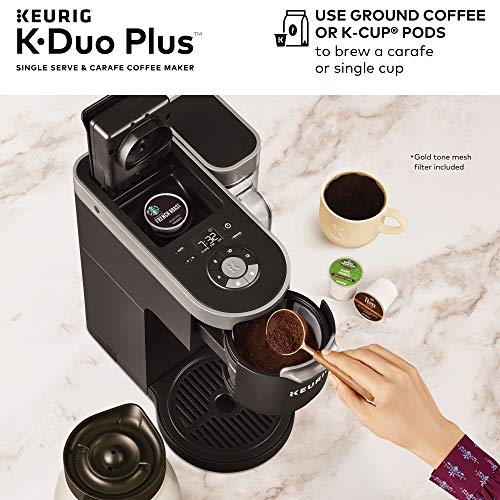 Keurig K-Supreme Gray Single Serve Coffee Maker Milk Frother for Hot and Cold Milk Foam