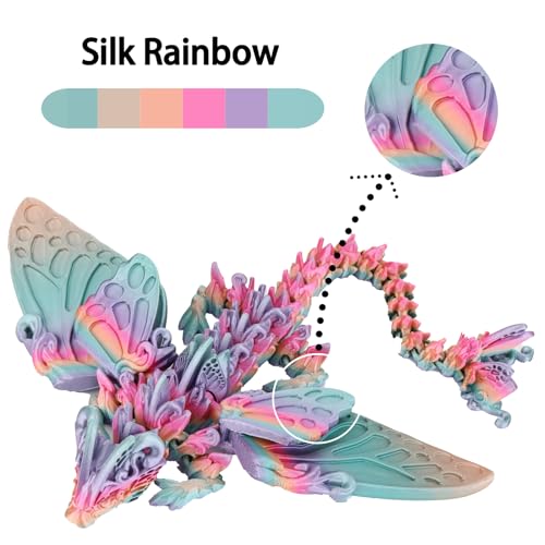 Rainbow 3D PLA Printer Filament 1.75 mm, Matte 3 D PLA Printing Print Filament +/-0.03mm, 1kg/2.2lbs