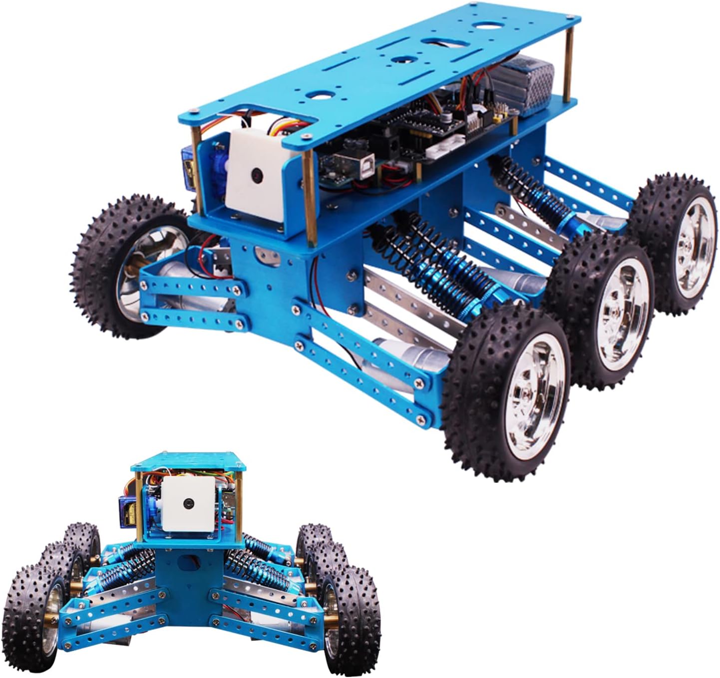 Yahboom Adults Robotic for UNO R3 6WD Robot Kit with Camera DIY Programmable RC Off-Road Car