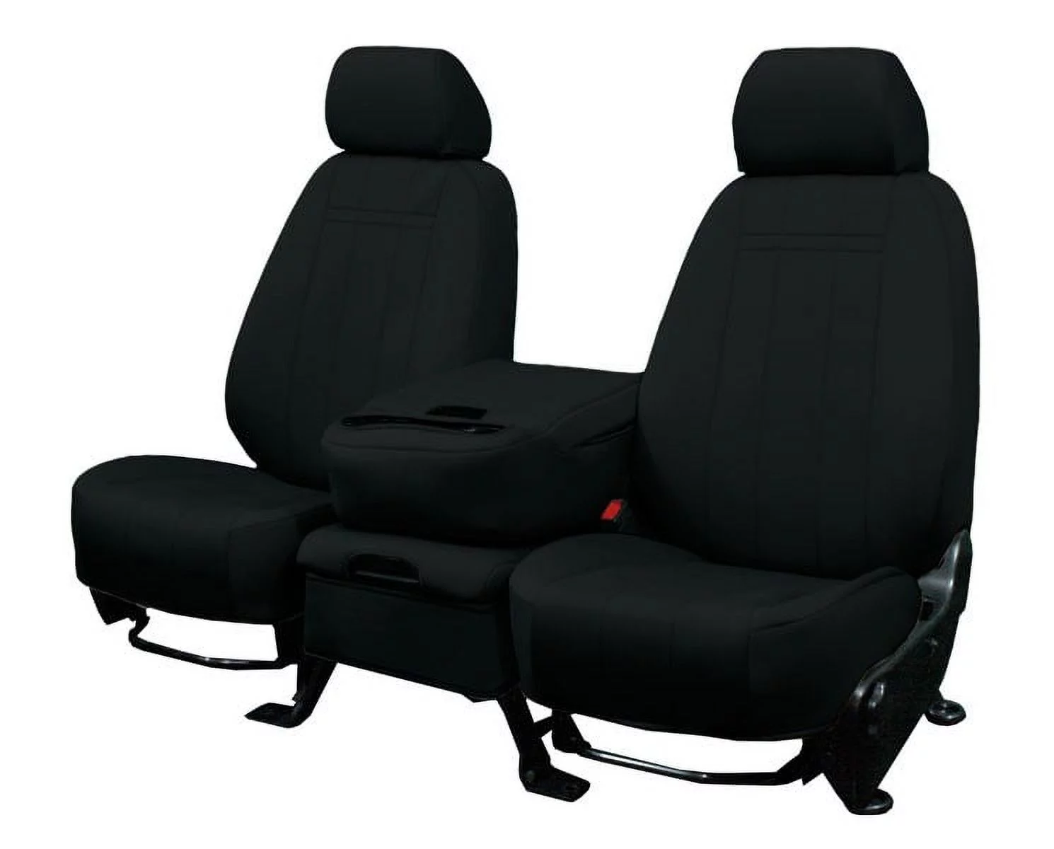 CalTrend Center NeoSupreme Seat Covers for 2016-2022 Honda Pilot - HD210-01NN Black Insert with Black Trim