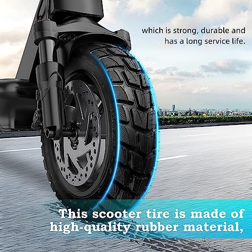 80/65-6 scooter tire off Road，10in Tires Inner Tubes Replacement Thickened Pneumatic Tyres 255x80 10x3.0 Compatible with Electric Scooter Nanrobot D4/D6+ 2.0