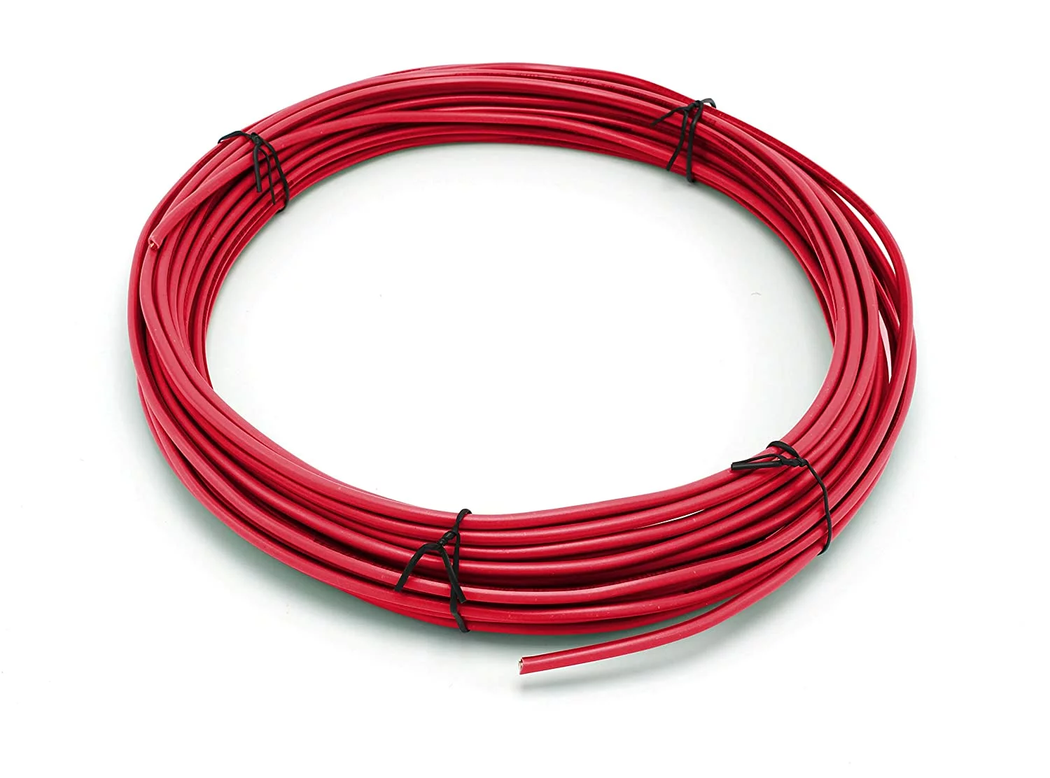 100 Feet (30 Meter) - Insulated Solid Copper THHN / THWN Wire - 10 AWG, Wire is Made in the USA, Residential, Commerical, Industrial, Grounding, Electrical rated for 600 Volts - In Red