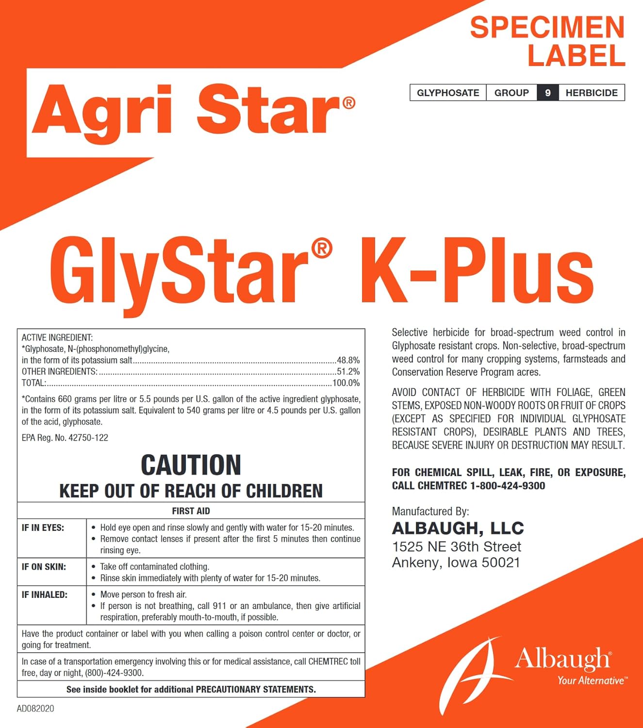Gly Star K-Plus (2.5 Gallons) - Postemergence, Systemic Herbicide, Potassium-Based glyphosate Glyphosate Concentrate with Surfactant...48.8% (Compare to Honcho K6), AD082020