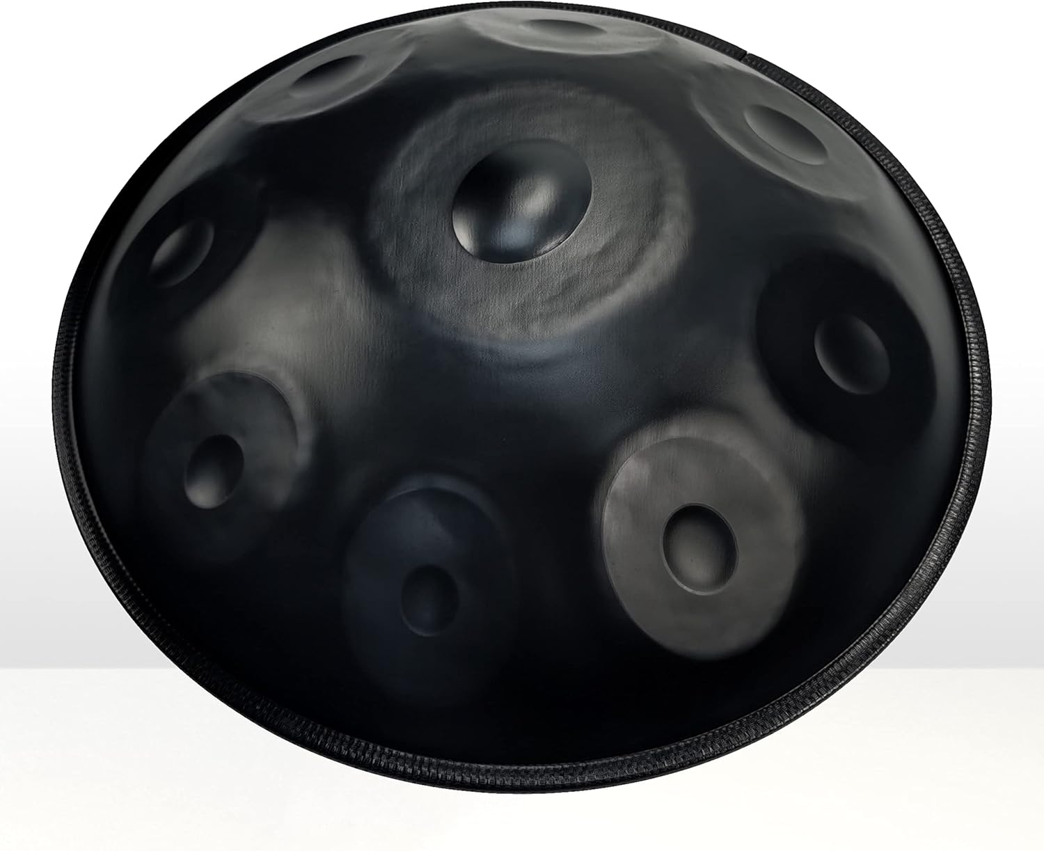 GLADFRESIT Handpan Drum 9 notes 22inchBlack Performer in D Kurd Minor with handpan stand, handpan case, durable mallets and dust-free cloth